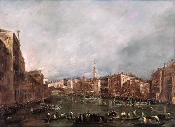 A Regatta on the Grand Canal, Venice